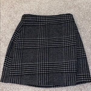 Abercrombie and Fitch wrap plaid mini skirt